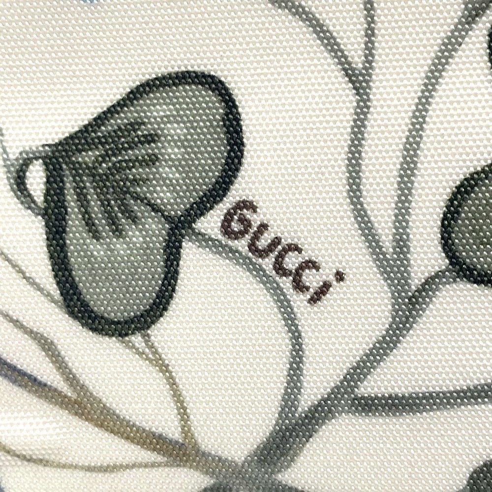 GUCCI Shoulder Bag 353437 Leather / PVC Ivoryx multicolor Bag 2WAY Tote Bag Flora floral pattern Kris knight Women Used Authentic