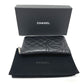 CHANEL Long Wallet Purse A26710 Calf leather Black x pink Cambon line organizer Women Used Authentic