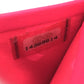 CHANEL Long Wallet Purse A26710 Calf leather Black x pink Cambon line organizer Women Used Authentic