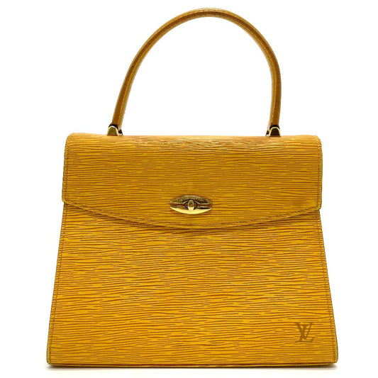 LOUIS VUITTON Handbag M52379 Epi Leather yellow Epi Malesherbes Women Used Authentic