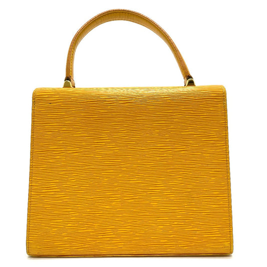 LOUIS VUITTON Handbag M52379 Epi Leather yellow Epi Malesherbes Women Used Authentic