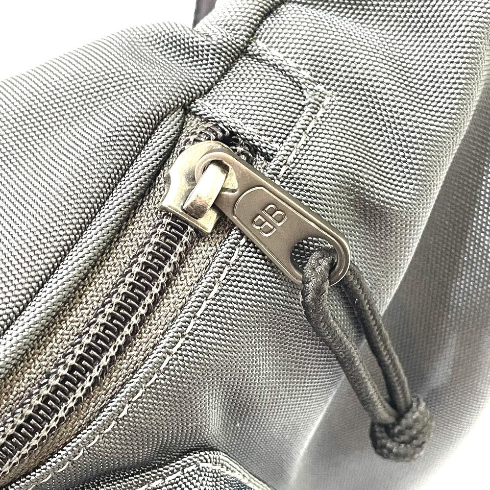 BALENCIAGA Waist bag 482389 Nylon Gray Waist pouch Explorer mens(Unisex) Used Authentic