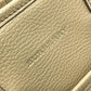 BURBERRY Handbag leather beige logo Side pocket Women Used Authentic