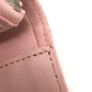 LOUIS VUITTON Folded wallet M63791 leather pink LVMetal New wave zip Women Used Authentic