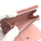 LOUIS VUITTON Folded wallet M63791 leather pink LVMetal New wave zip Women Used Authentic