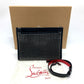 Christian Louboutin Clutch bag leather black Spike studs Sky porch unisex(Unisex) Used Authentic