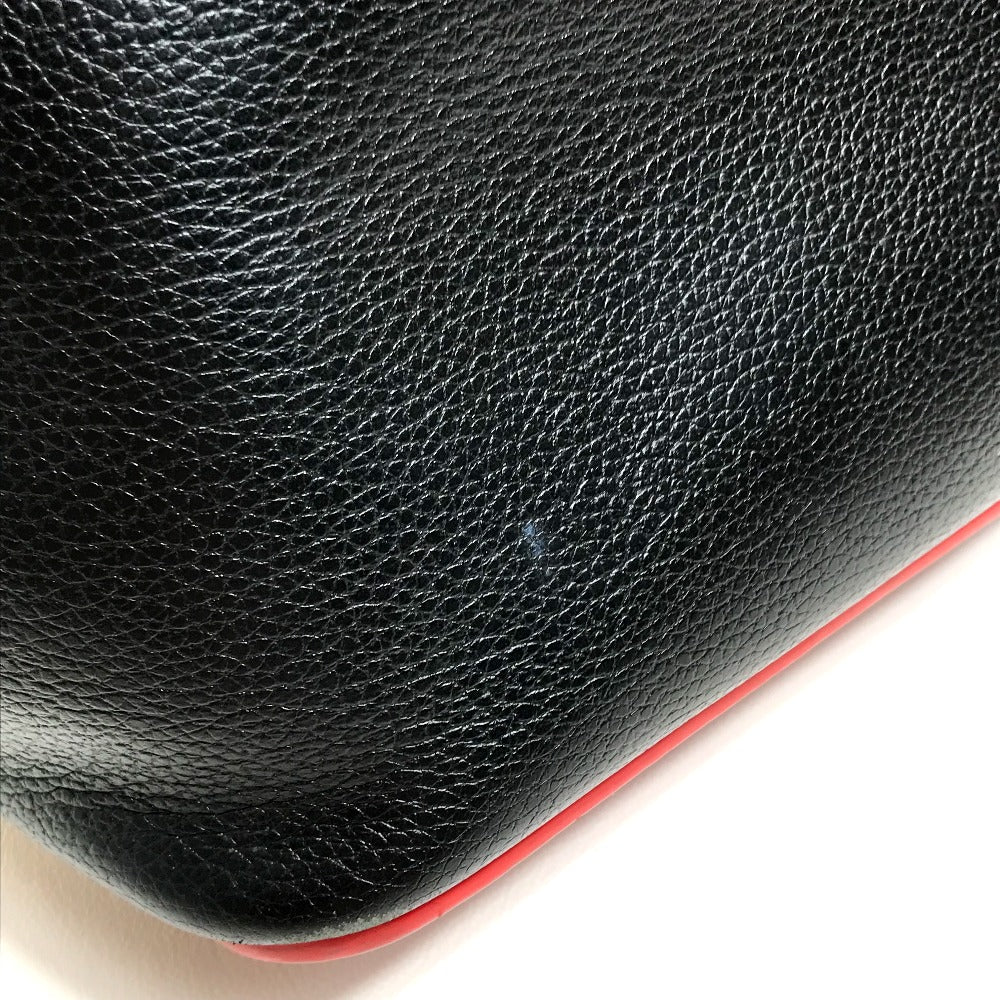 Christian Louboutin Tote Bag 1175113 leather Black x red Large Kabata unisex(Unisex) Used Authentic