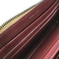 CHANEL Long Wallet Purse lambskin Gold x Brown Gradation Matrasse Women Used Authentic