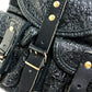 BALENCIAGA Handbag 128520 Embossed leather black One handle Chain Women Used Authentic