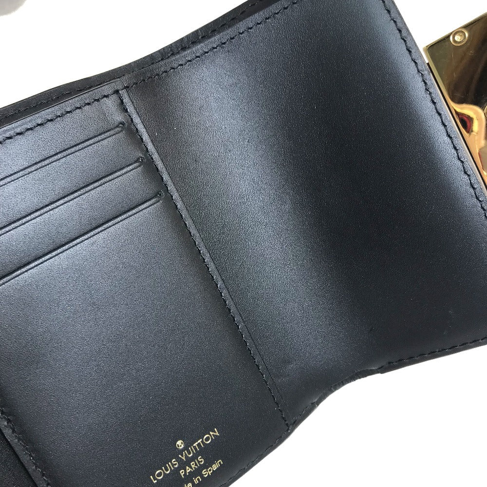 LOUIS VUITTON Trifold wallet M68725 Monogram reverse canvas Brown Monogram reverse Portefeuille Dauphine Compact Women Used Authentic