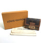 LOUIS VUITTON Trifold wallet M68725 Monogram reverse canvas Brown Monogram reverse Portefeuille Dauphine Compact Women Used Authentic