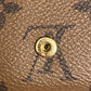 LOUIS VUITTON Trifold wallet M68725 Monogram reverse canvas Brown Monogram reverse Portefeuille Dauphine Compact Women Used Authentic