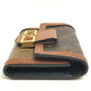 LOUIS VUITTON Trifold wallet M68725 Monogram reverse canvas Brown Monogram reverse Portefeuille Dauphine Compact Women Used Authentic