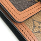 LOUIS VUITTON Trifold wallet M68725 Monogram reverse canvas Brown Monogram reverse Portefeuille Dauphine Compact Women Used Authentic