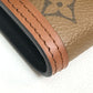 LOUIS VUITTON Trifold wallet M68725 Monogram reverse canvas Brown Monogram reverse Portefeuille Dauphine Compact Women Used Authentic