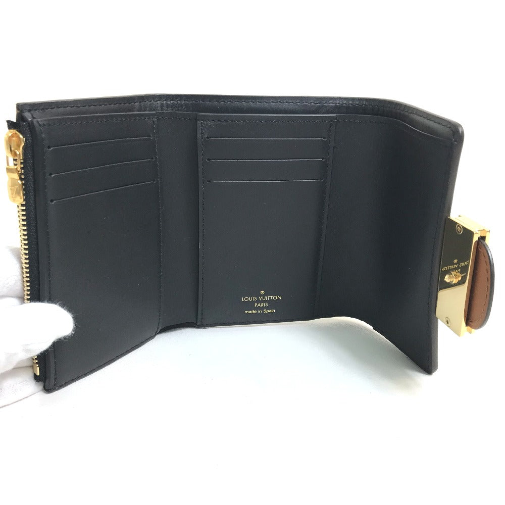 LOUIS VUITTON Trifold wallet M68725 Monogram reverse canvas Brown Monogram reverse Portefeuille Dauphine Compact Women Used Authentic