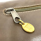 CELINE Shoulder Bag leather Brown logoMetal vintage Women Used Authentic