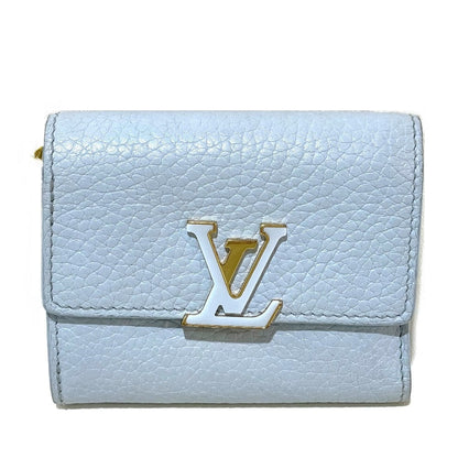 LOUIS VUITTON Trifold wallet M69061 Taurillon Clemence Leather Japan limited Portefeuille Capucines XS Women Used Authentic
