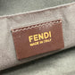 FENDI Handbag 8BN251 Leather / canvas Brown x purple type Pecan Women Used Authentic