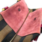 FENDI Handbag 8BN251 Leather / canvas Brown x purple type Pecan Women Used Authentic