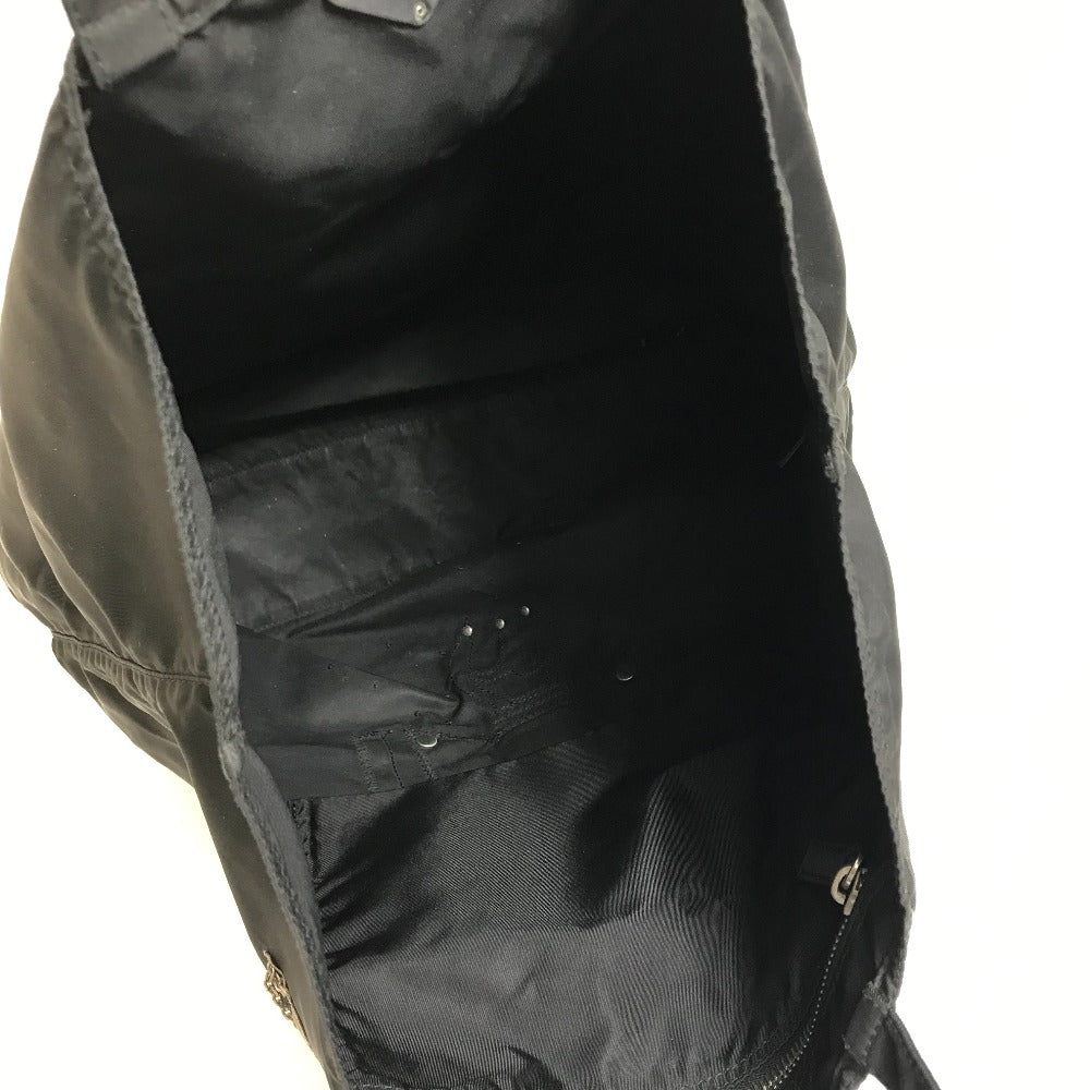 PRADA Tote Bag VA0484 Nylon black rocket Women Used Authentic