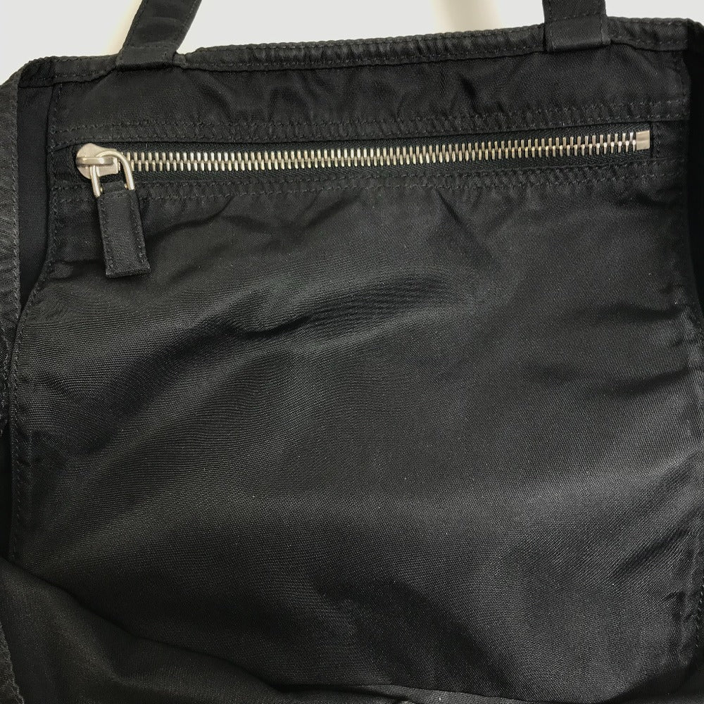 PRADA Tote Bag VA0484 Nylon black rocket Women Used Authentic