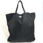 PRADA Tote Bag VA0484 Nylon black rocket Women Used Authentic