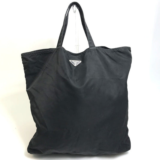 PRADA Tote Bag VA0484 Nylon black rocket Women Used Authentic