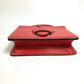 LOEWE Handbag leather Red vintage logo Women Used Authentic