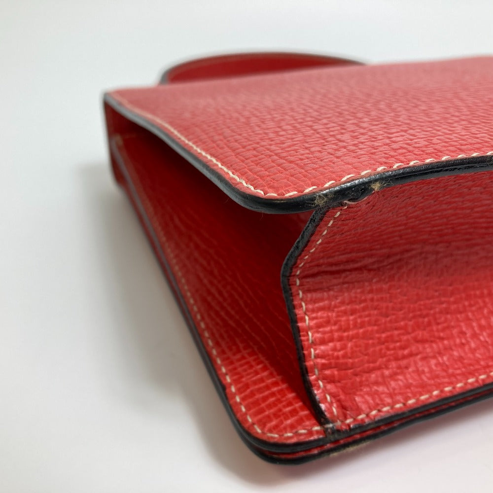 LOEWE Handbag leather Red vintage logo Women Used Authentic