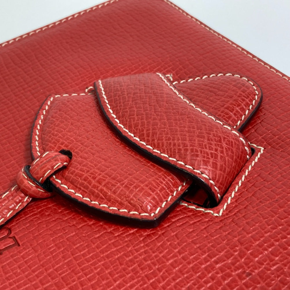 LOEWE Handbag leather Red vintage logo Women Used Authentic