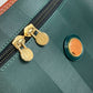 FENDI Vanity bag Leather / PVC Green x brown Pecan bag Women Used Authentic