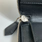 GIVENCHY Long Wallet Purse leather black I FEEL LOVE organizer mens Used Authentic