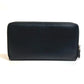 GIVENCHY Long Wallet Purse leather black I FEEL LOVE organizer mens Used Authentic