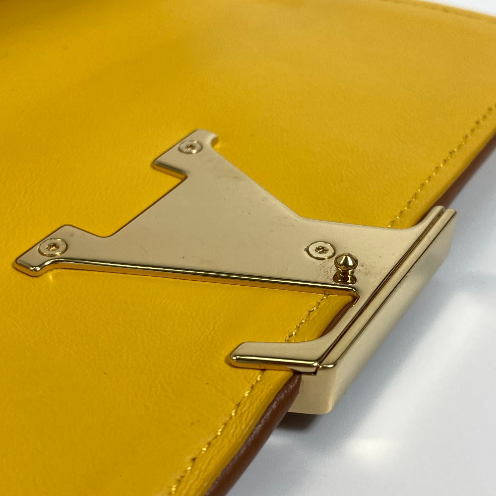 LOUIS VUITTON Long Wallet Purse M80416 Canvas / leather Yellow type Monogram Portefeuille Capsine unisex(Unisex) Used Authentic