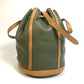 Dior Shoulder Bag leather khaki CDMetal purse Women Used Authentic