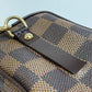LOUIS VUITTON Shoulder Bag N61738 Damier canvas Brown Damier Etui Okapi Women Used Authentic