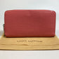 LOUIS VUITTON Long Wallet Purse M60663 Epi Leather pink Epi Zippy wallet Women Used Authentic