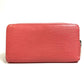LOUIS VUITTON Long Wallet Purse M60663 Epi Leather pink Epi Zippy wallet Women Used Authentic
