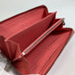 LOUIS VUITTON Long Wallet Purse M60663 Epi Leather pink Epi Zippy wallet Women Used Authentic