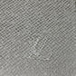 LOUIS VUITTON Briefcase M32641 Taiga Leather gray Taiga Vasili PM mens Used Authentic