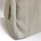 CHANEL Boston Duffel bag A30899 leather Ivory CCCOCO Mark Chevron Vstitch Women Used Authentic