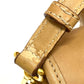 PRADA Handbag leather beige logo Square Women Used Authentic