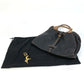 LOEWE Handbag leather Black x brown anagram By color Women Used Authentic
