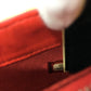 CHANEL Pouch Patent leather Red type CC COCO Mark border Women Used Authentic