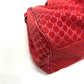 CELINE Handbag Canvas / leather Red type Macadam Women Used Authentic