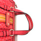 CELINE Handbag Canvas / leather Red type Macadam Women Used Authentic