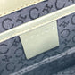 CELINE Accessory pouch Canvas / leather Red C Macadam Handbag Women Used Authentic