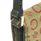 CELINE Accessory pouch Canvas / leather Red C Macadam Handbag Women Used Authentic