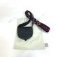 LOEWE Shoulder Bag Leather / canvas black anagram Pouch Women Used Authentic